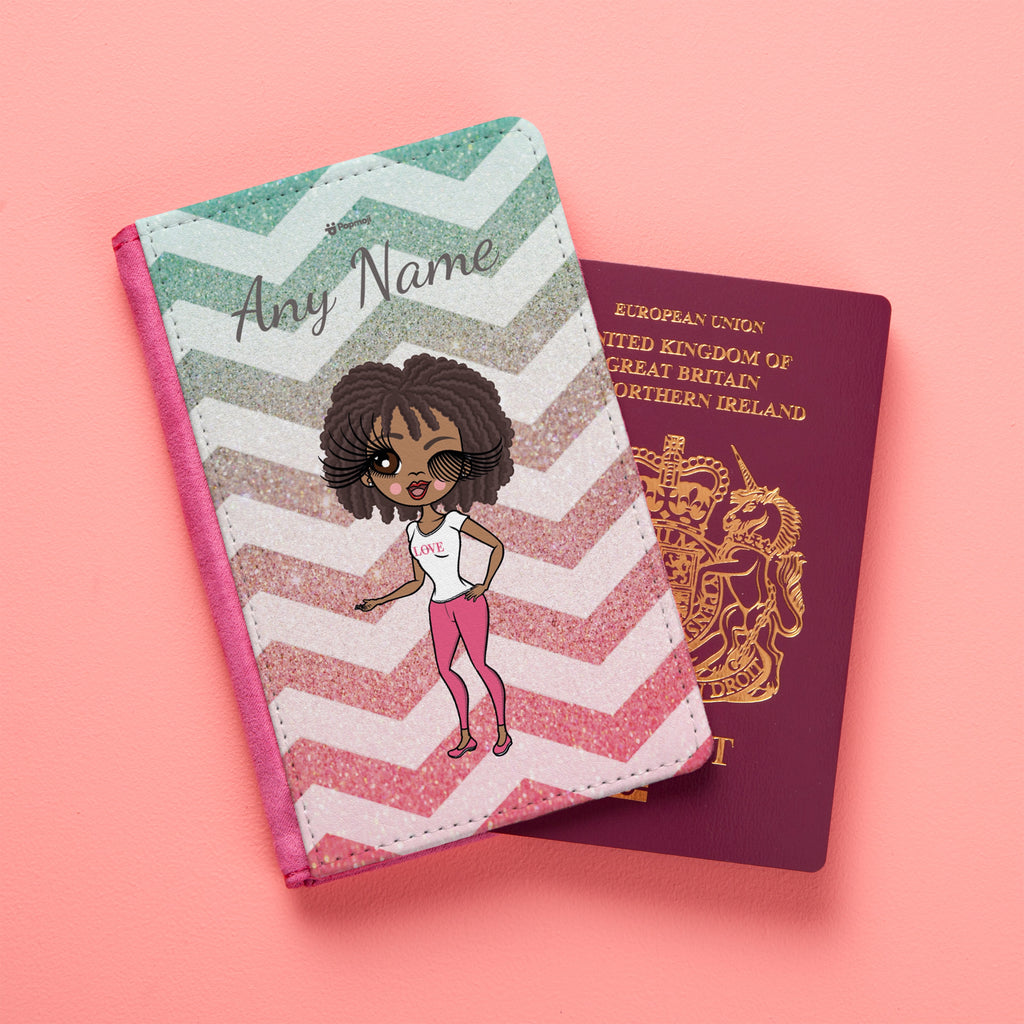 ClaireaBella Zig Zag Sparkle Passport Cover