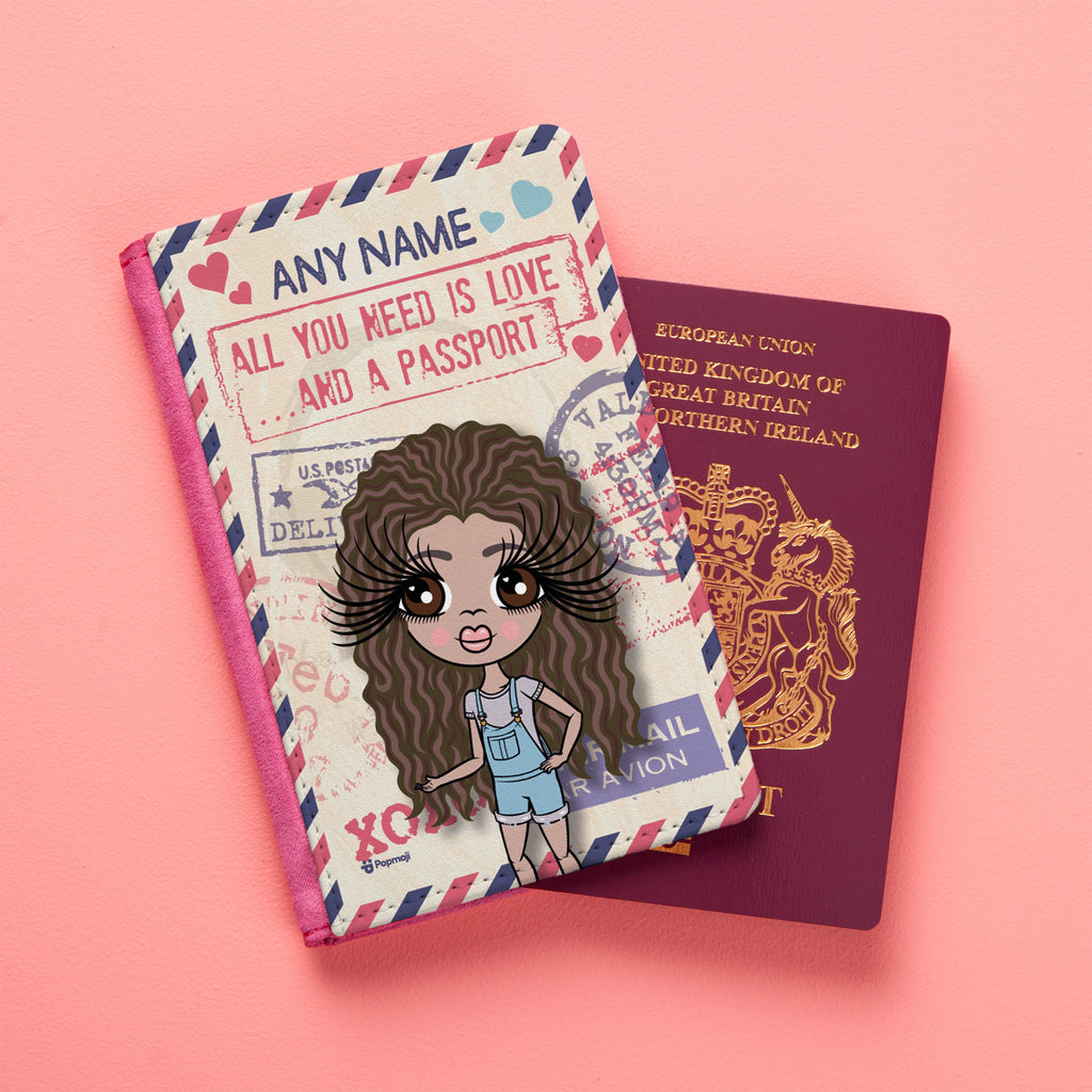 ClaireaBella Girls All You Need Is Love Passport Cover