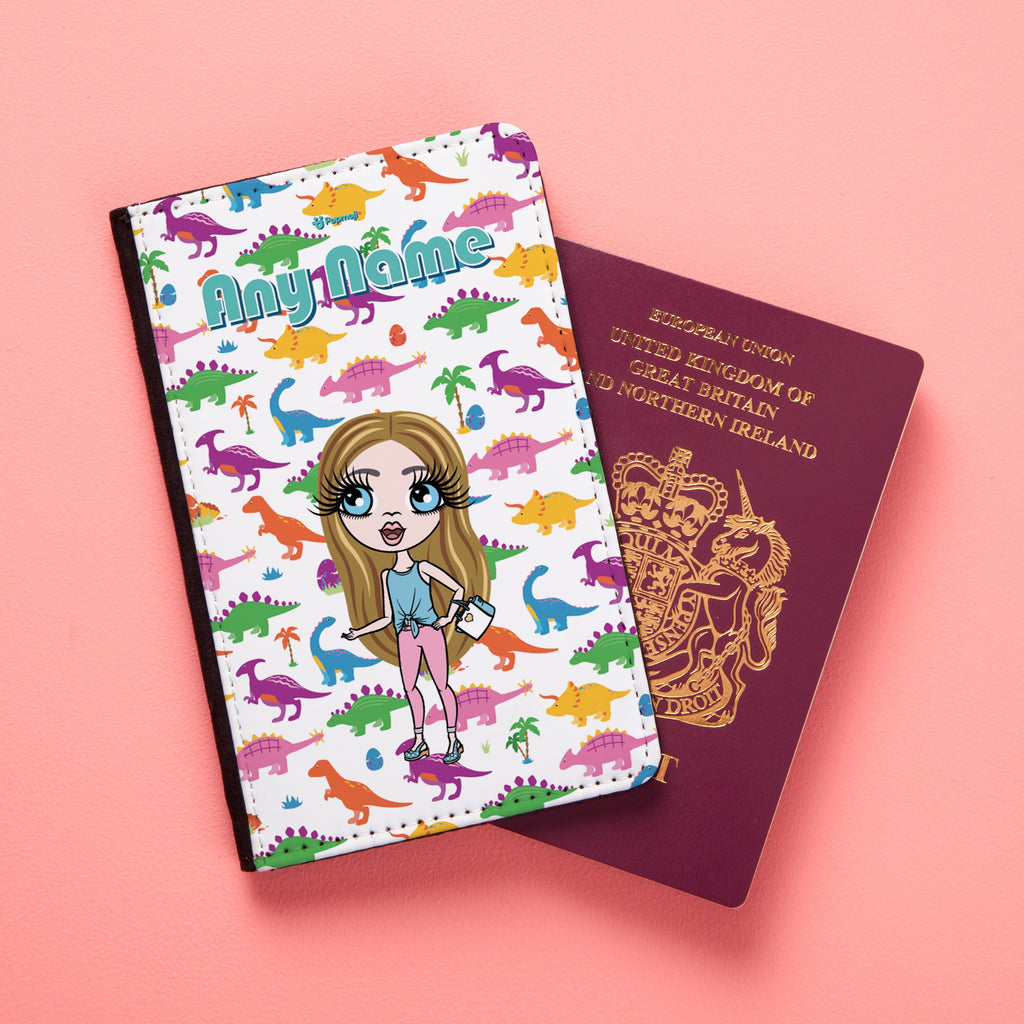 ClaireaBella Girls Dinosaurs Passport Cover