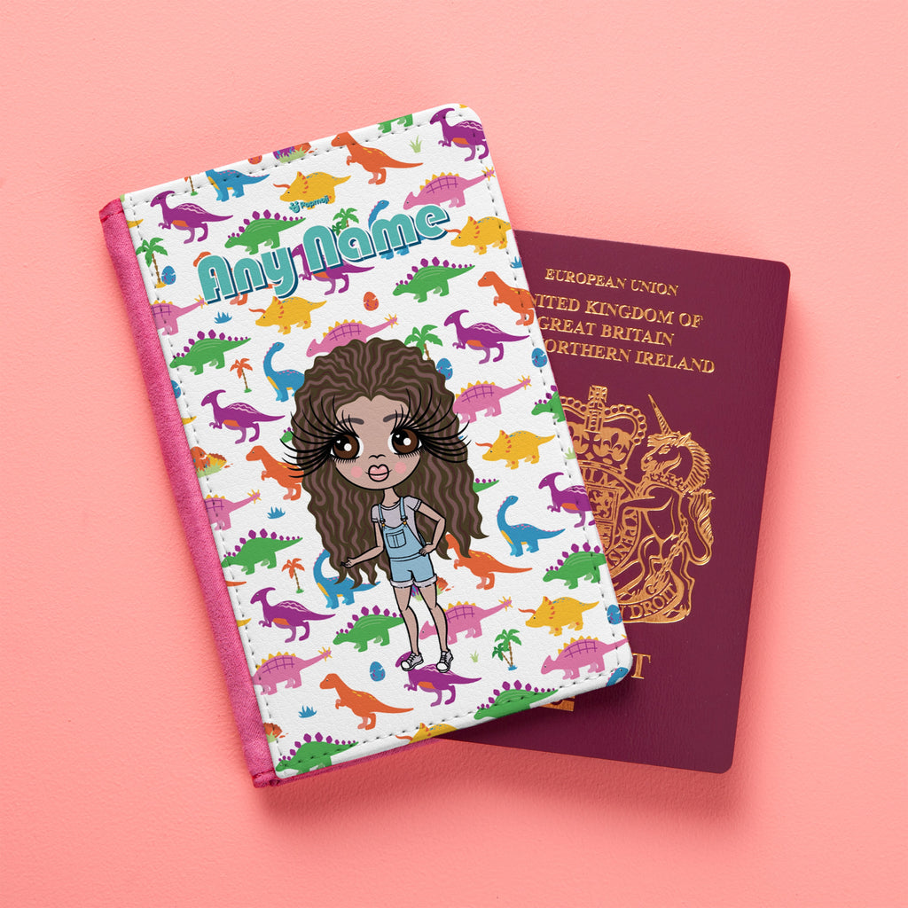 ClaireaBella Girls Dinosaurs Passport Cover