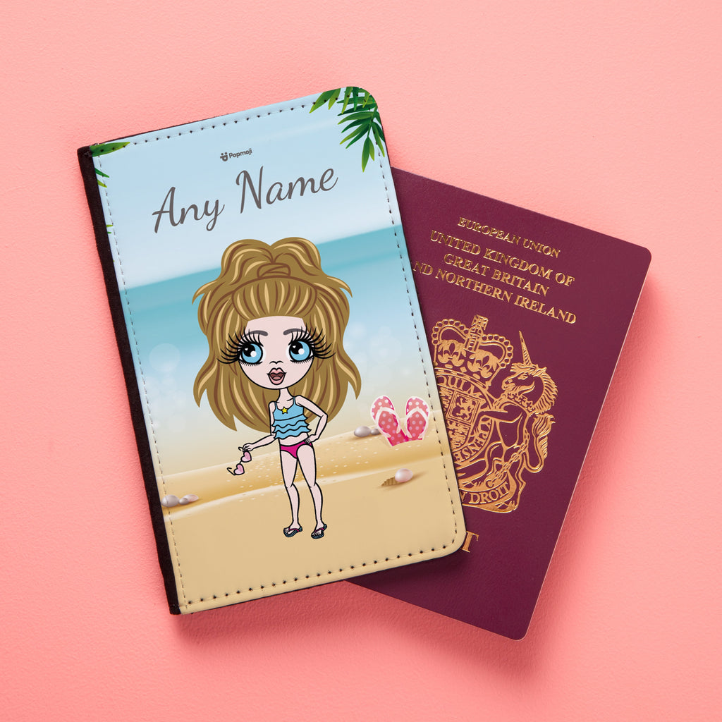 ClaireaBella Girls Beach Print Passport Cover