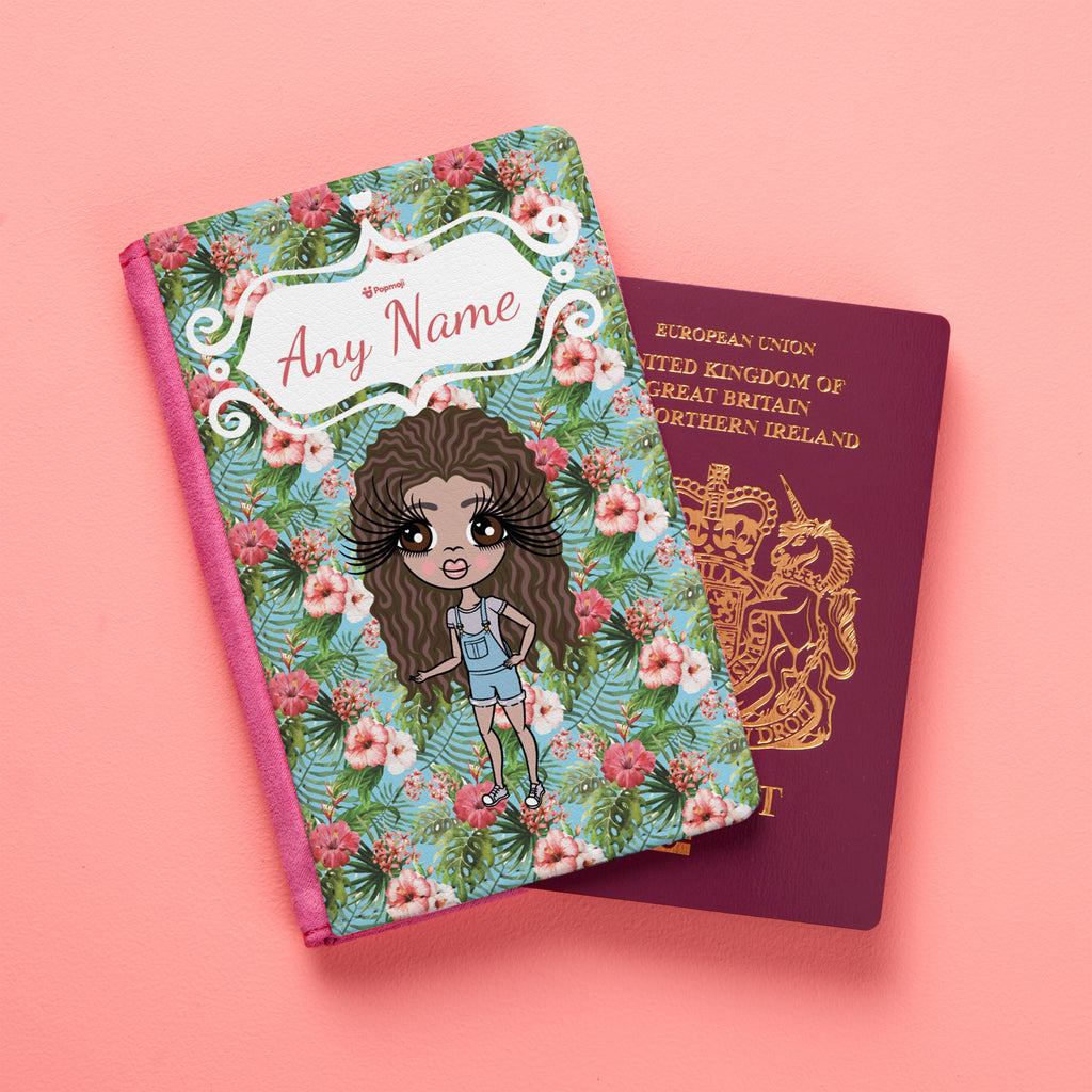 ClaireaBella Girls Hula Print Passport Cover