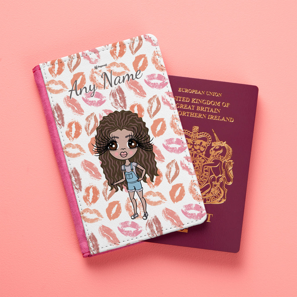 ClaireaBella Girls Lip Print Passport Cover