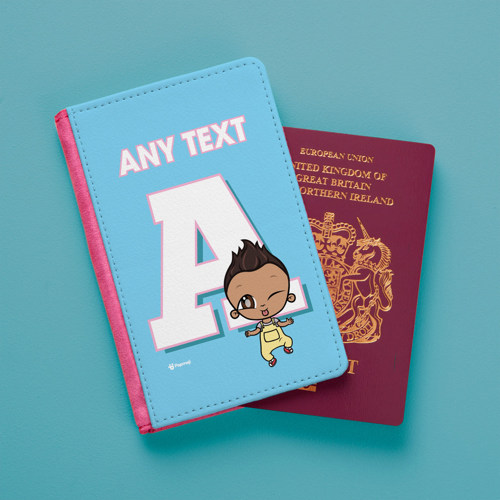 Early Years Boys Personalised One Letter Passport Cover