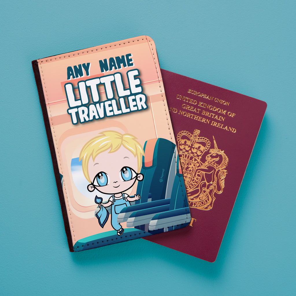 Early Years Boys Personalised Little Traveller Passport Cover