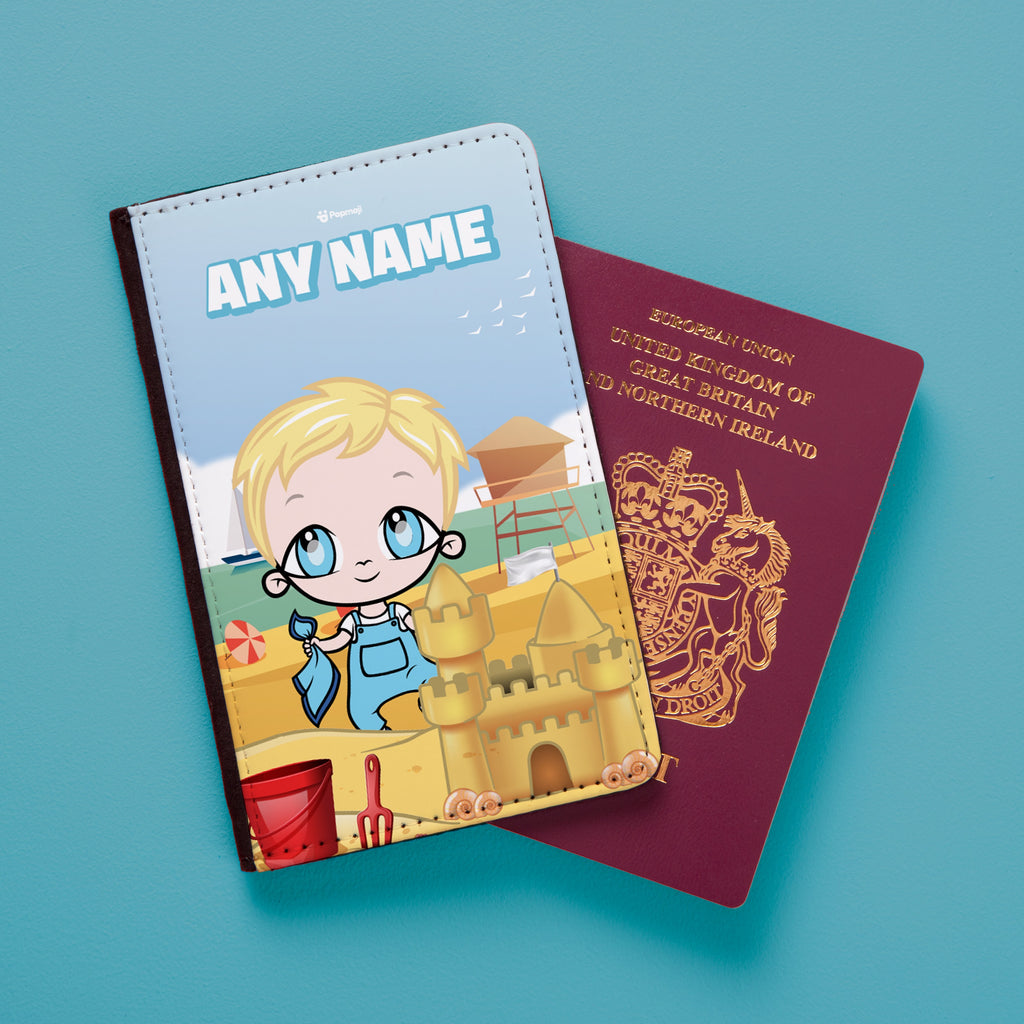 Early Years Boys Personalised Sandcastle Fun Passport Cover