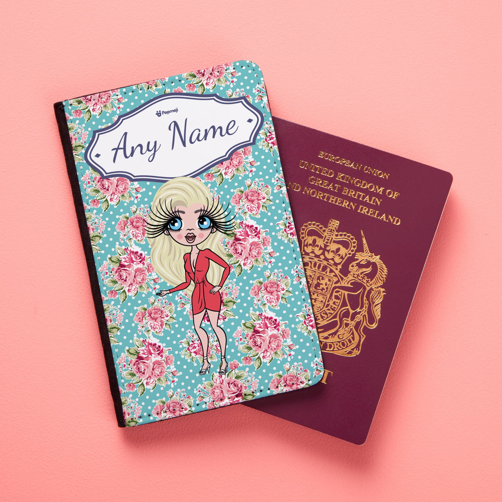 ClaireaBella Girls Rose Passport Cover