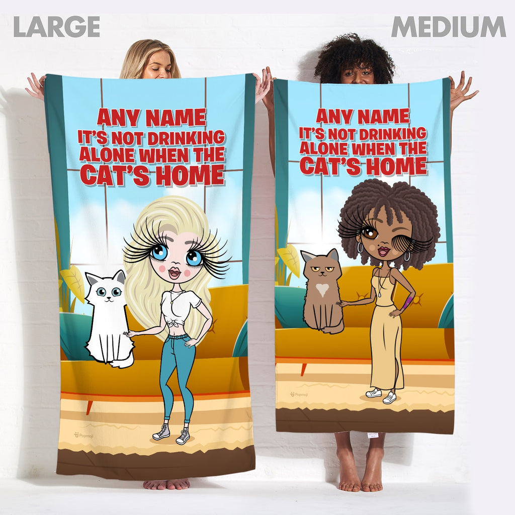 Multi Character Cat's Home Beach Towel