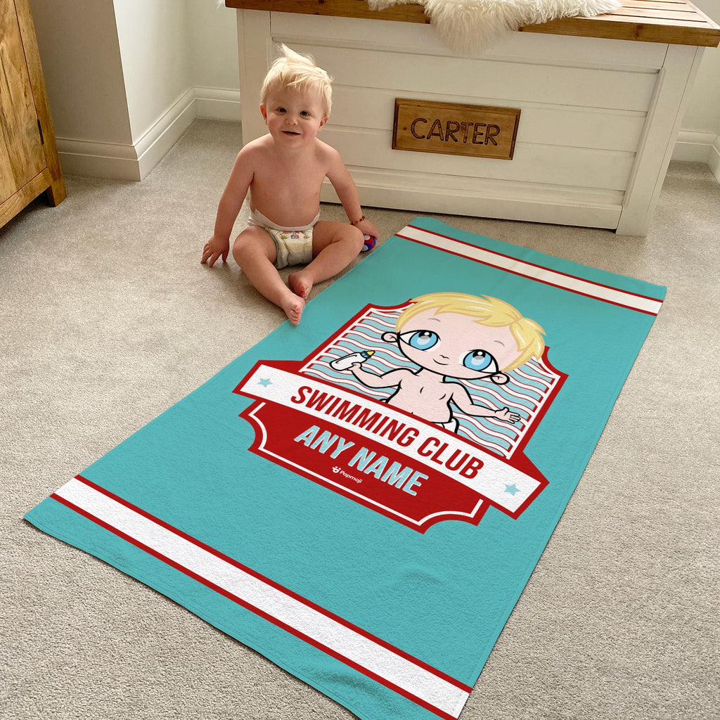 Early Years Personalised Emblem Swimming Towel