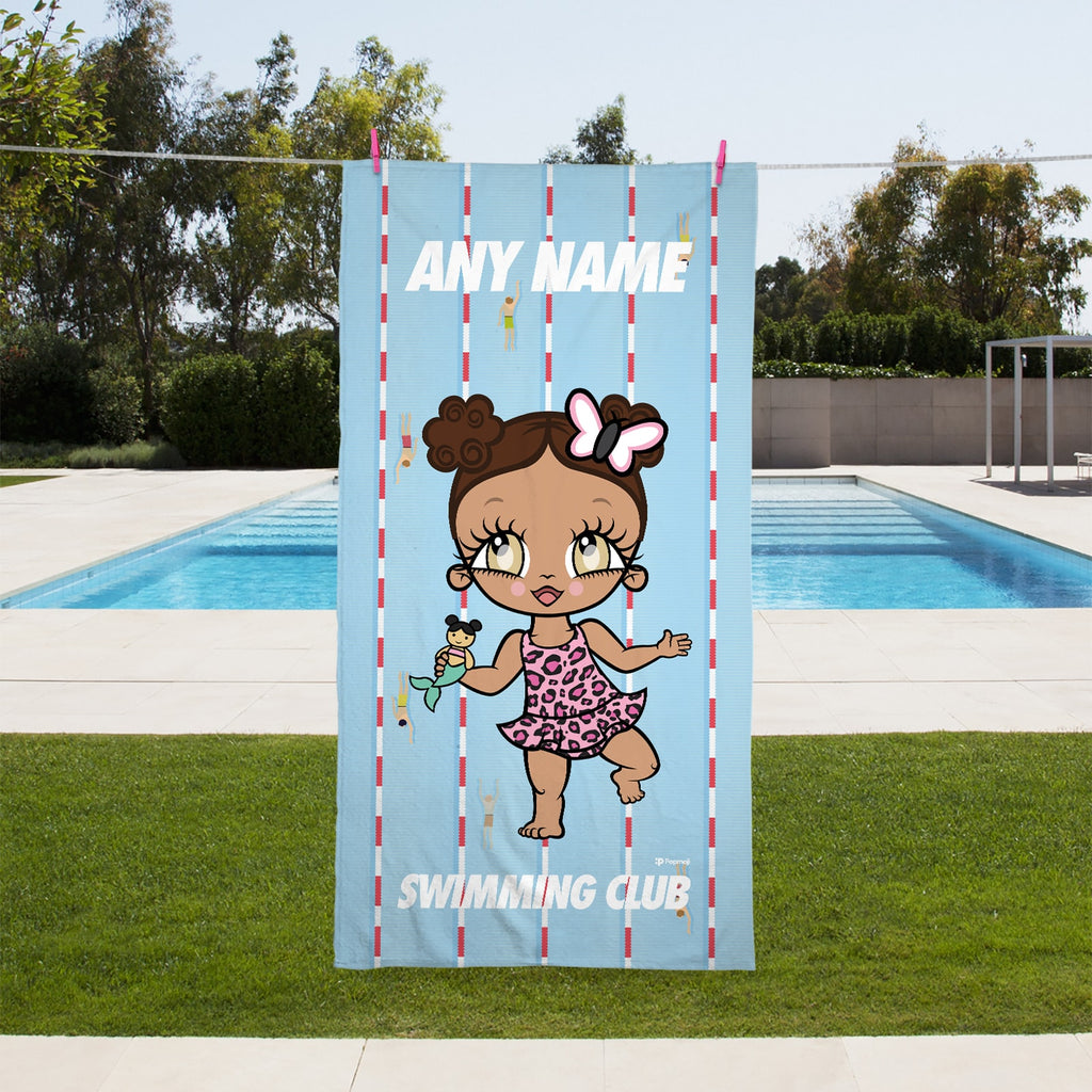 Early Years Personalised Lanes Swimming Towel