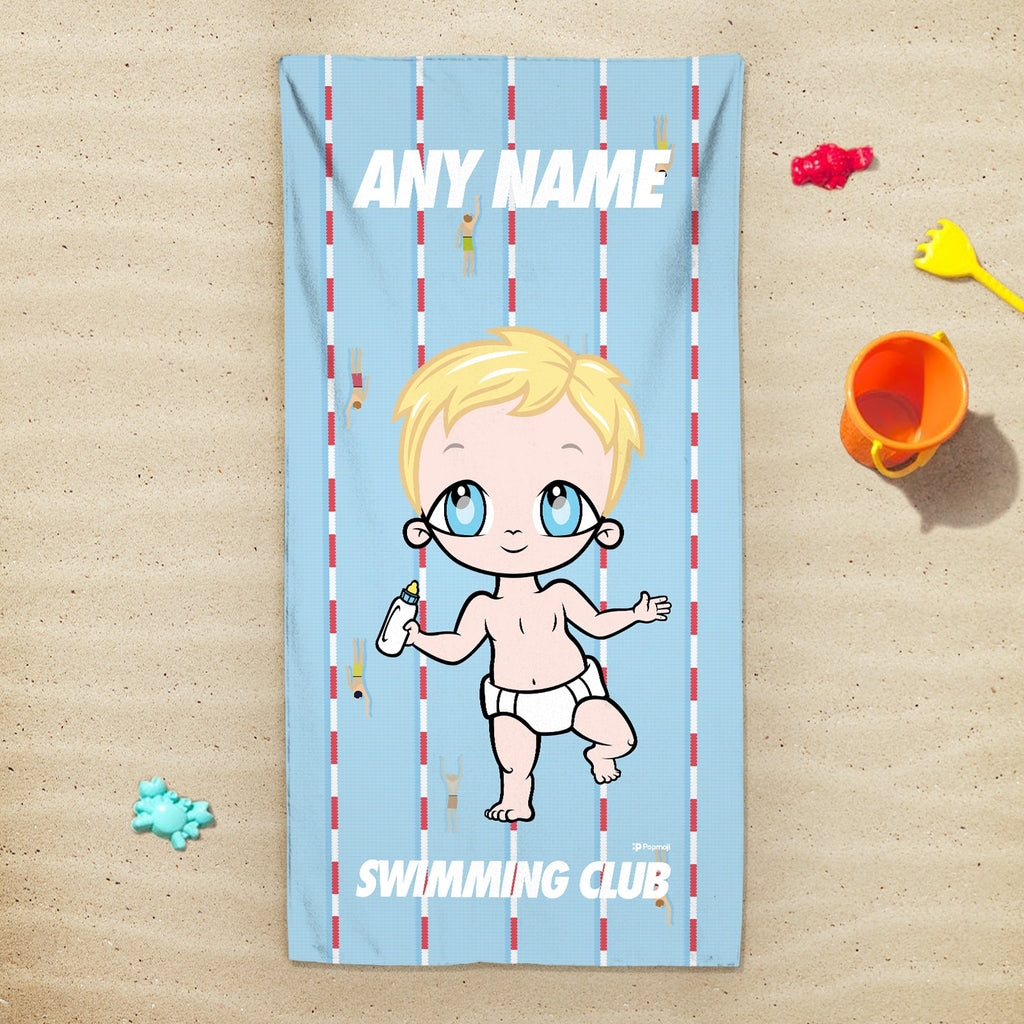Early Years Personalised Lanes Swimming Towel