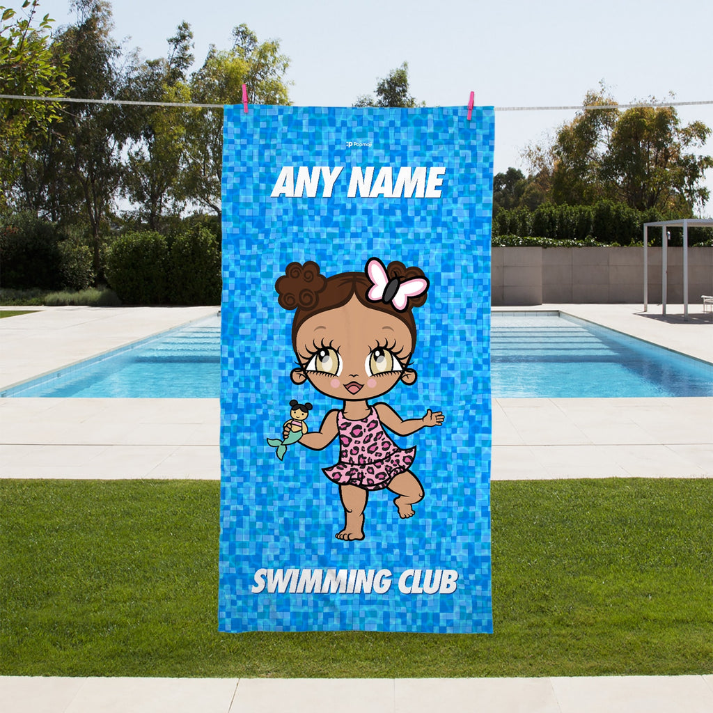 Early Years Personalised Pool Texture Swimming Towel