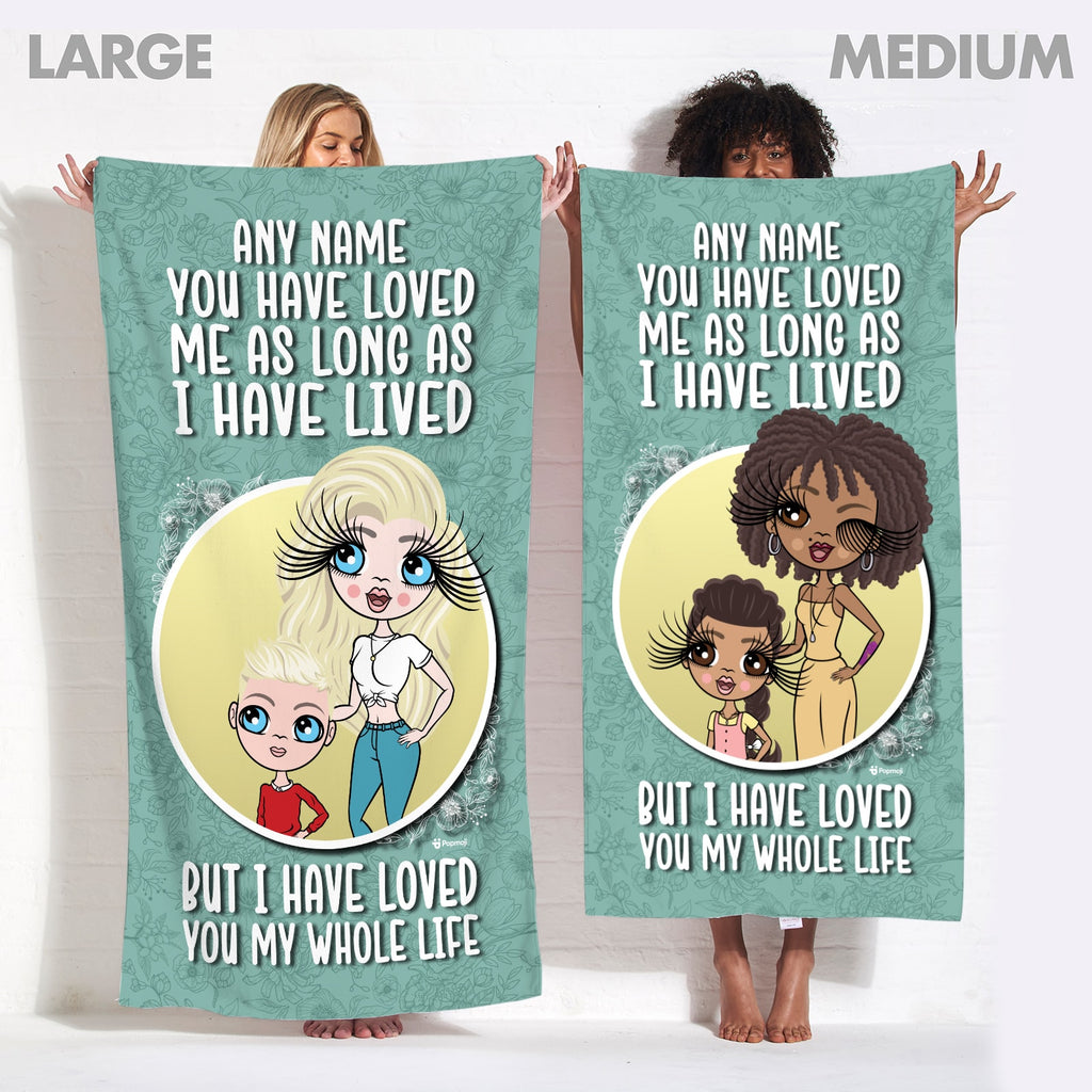 Multi Character Loved You My Whole Life Beach Towel