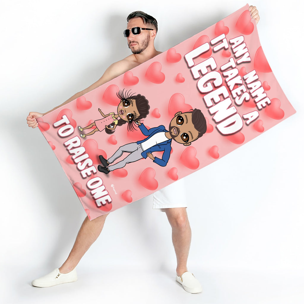 Multi Character Takes A Legend Beach Towel