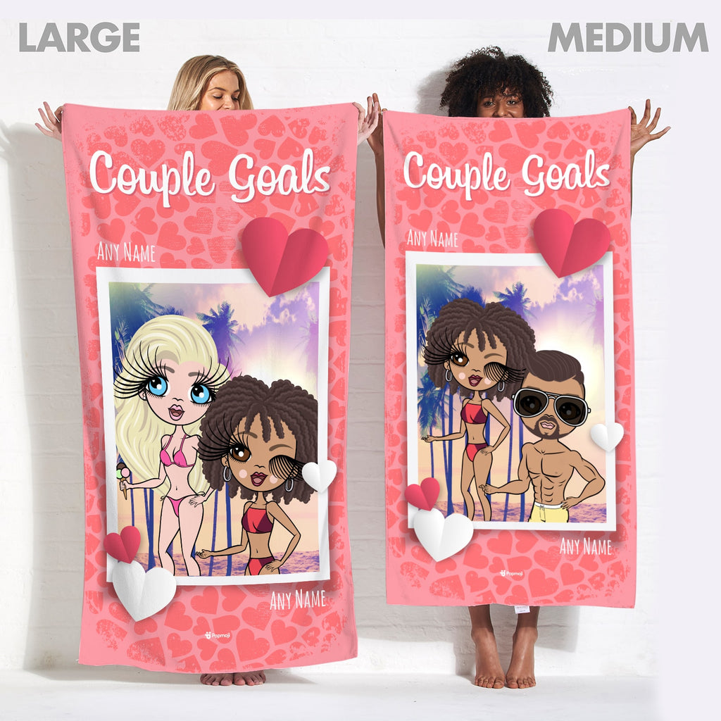 Multi Character Couples Couple Goals Beach Towel