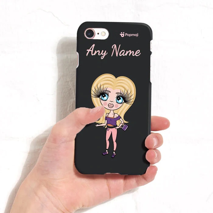 ClaireaBella Girls Personalised Black Phone Case
