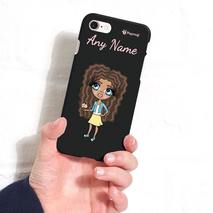 ClaireaBella Girls Personalised Black Phone Case