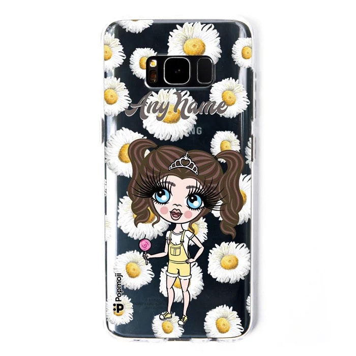 ClaireaBella Girls Daisies Clear Soft Gel Phone Case