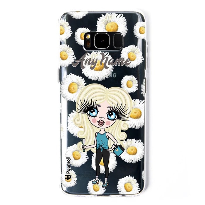 ClaireaBella Girls Daisies Clear Soft Gel Phone Case