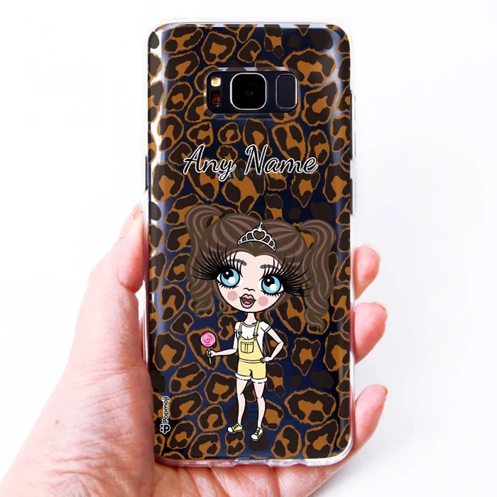 ClaireaBella Girls Leopard Print Clear Soft Gel Phone Case