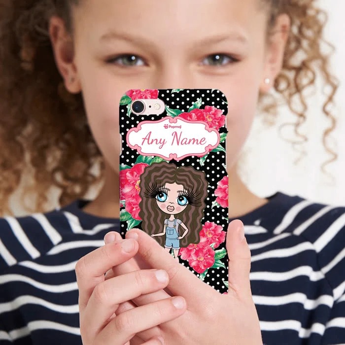 ClaireaBella Girls Personalised Country Floral Phone Case
