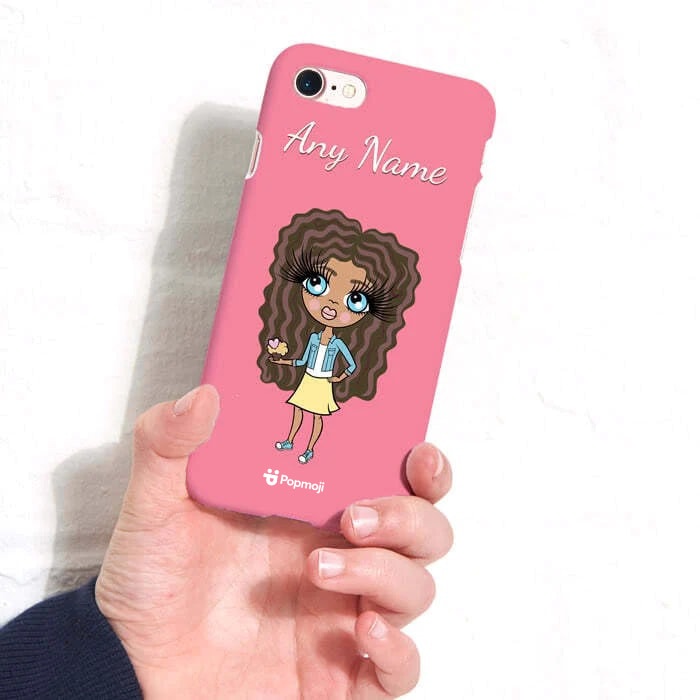 ClaireaBella Girls Personalised Pink Phone Case