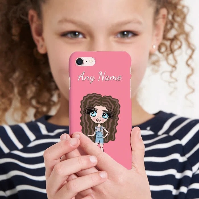 ClaireaBella Girls Personalised Pink Phone Case