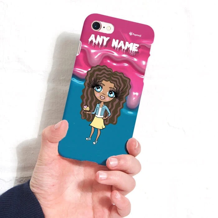 ClaireaBella Girls Personalised Unicorn Slime Phone Case