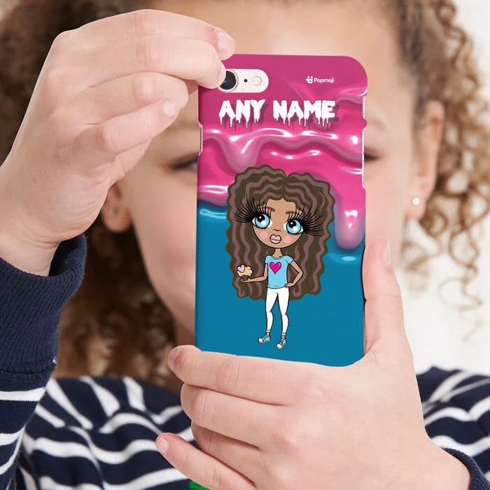ClaireaBella Girls Personalised Unicorn Slime Phone Case