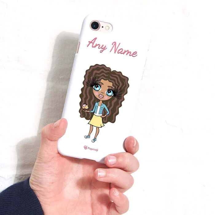 ClaireaBella Girls Personalised White Phone Case
