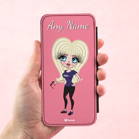 ClaireaBella Personalised Pink Flip Phone Case