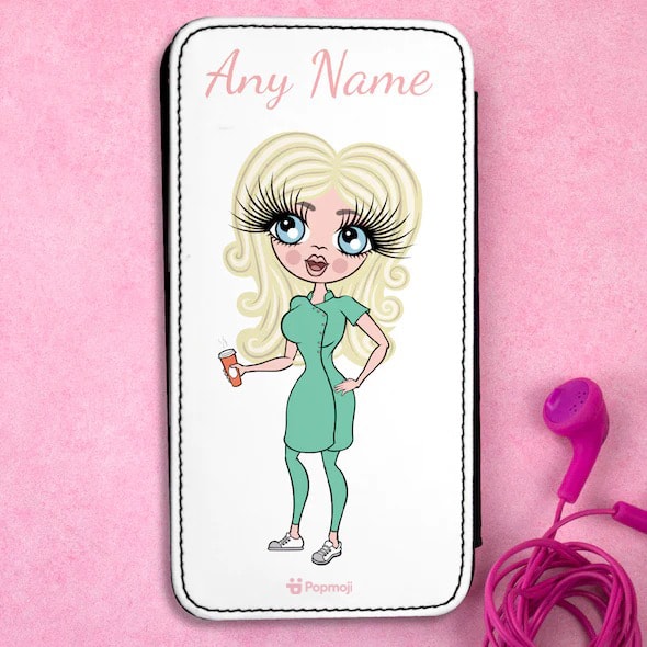 ClaireaBella Personalised White Flip Phone Case