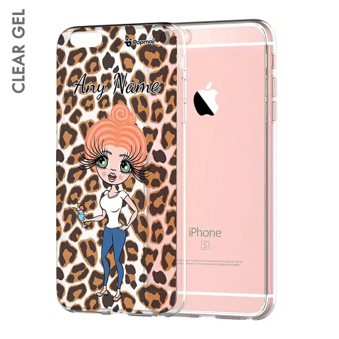 ClaireaBella Leopard Print Clear Soft Gel Phone Case