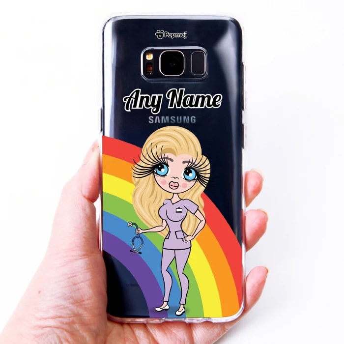 ClaireaBella Rainbow Clear Soft Gel Phone Case