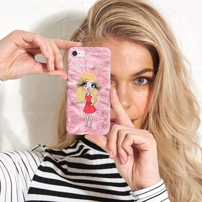 ClaireaBella Personalised Fur Effect Phone Case
