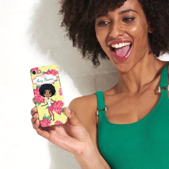 ClaireaBella Personalised Lemon Floral Phone Case