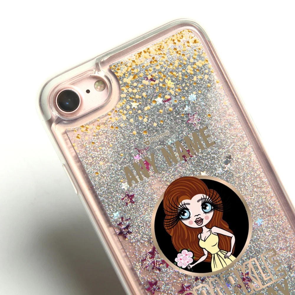 ClaireaBella Sparkle Liquid Glitter Phone Case - Silver