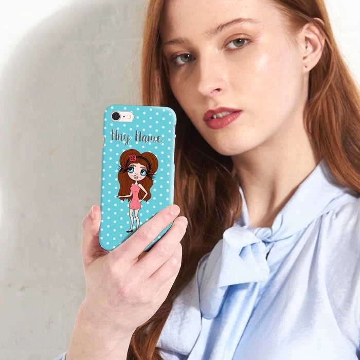 ClaireaBella Personalised Polka Dot Phone Case