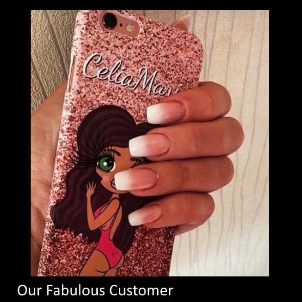 ClaireaBella Selfie Glitter Effect Phone Case