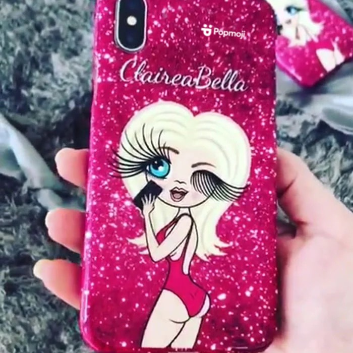 ClaireaBella Selfie Glitter Effect Phone Case