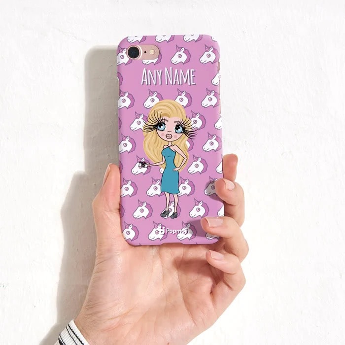 ClaireaBella Personalised Unicorn Emoji Phone Case