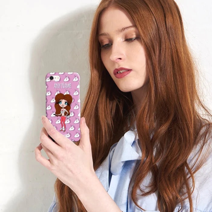 ClaireaBella Personalised Unicorn Emoji Phone Case