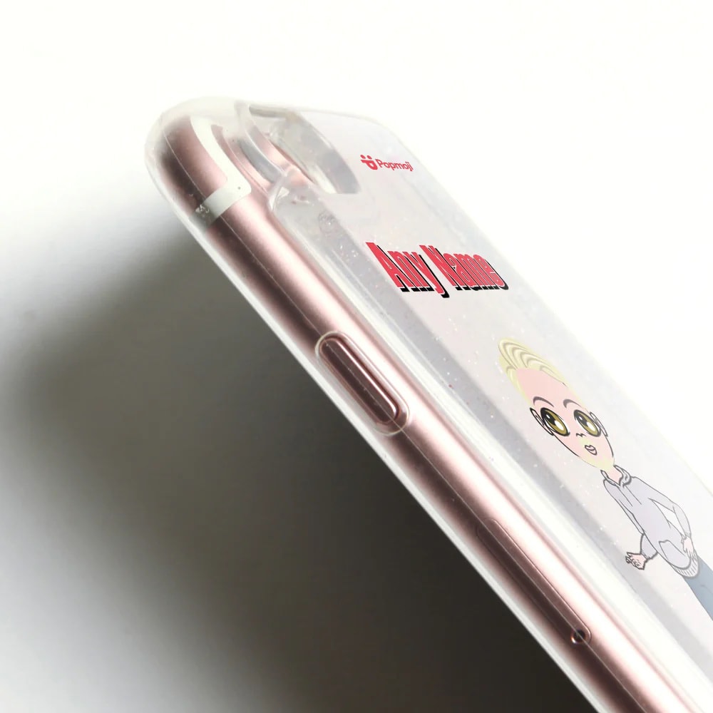 ClaireaBella Classic Liquid Glitter Phone Case - Silver