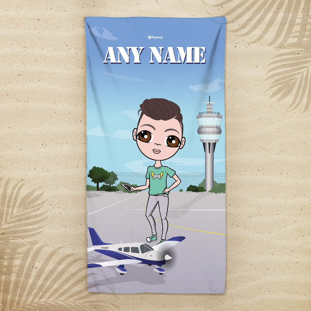 Jnr Boys Airplanes Beach Towel