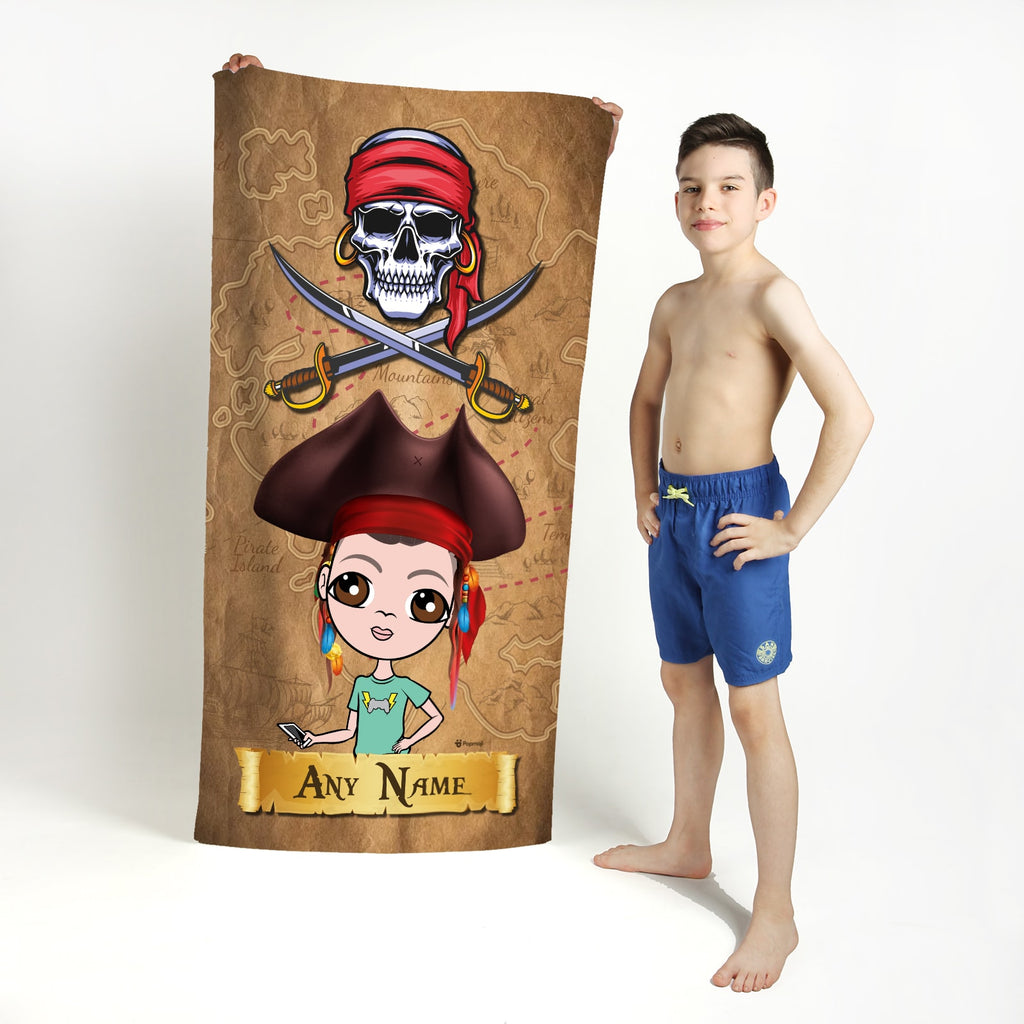 Jnr Boys Pirate Beach Towel