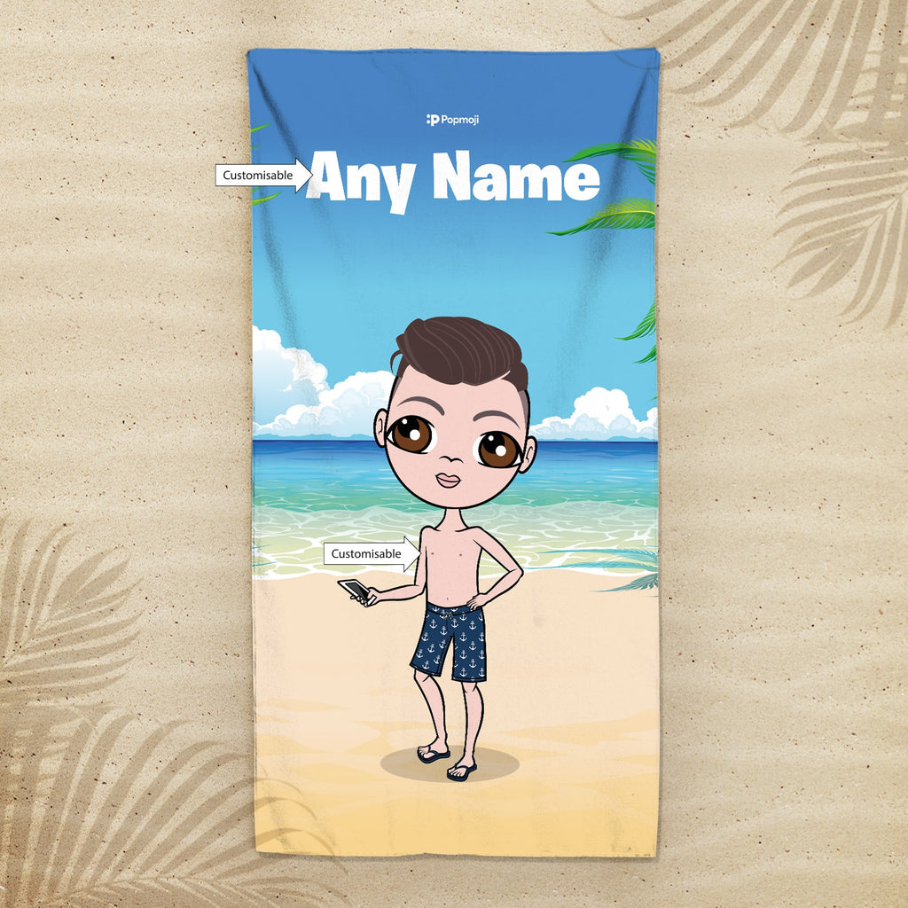 Jnr Boys Seaside Beach Towel
