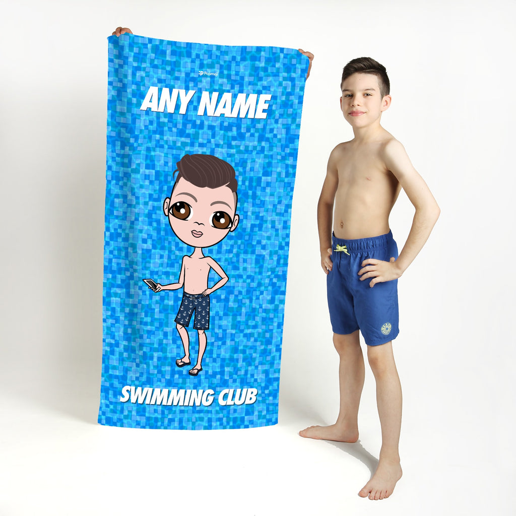 Jnr Boys Pool Texture Swimming Towel