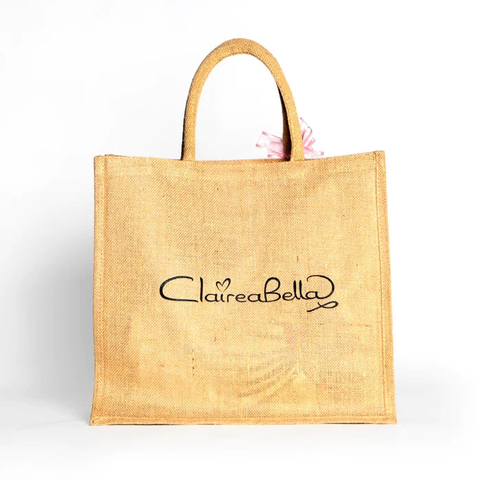 ClaireaBella Girls Personalised Warrior Large Jute Bag