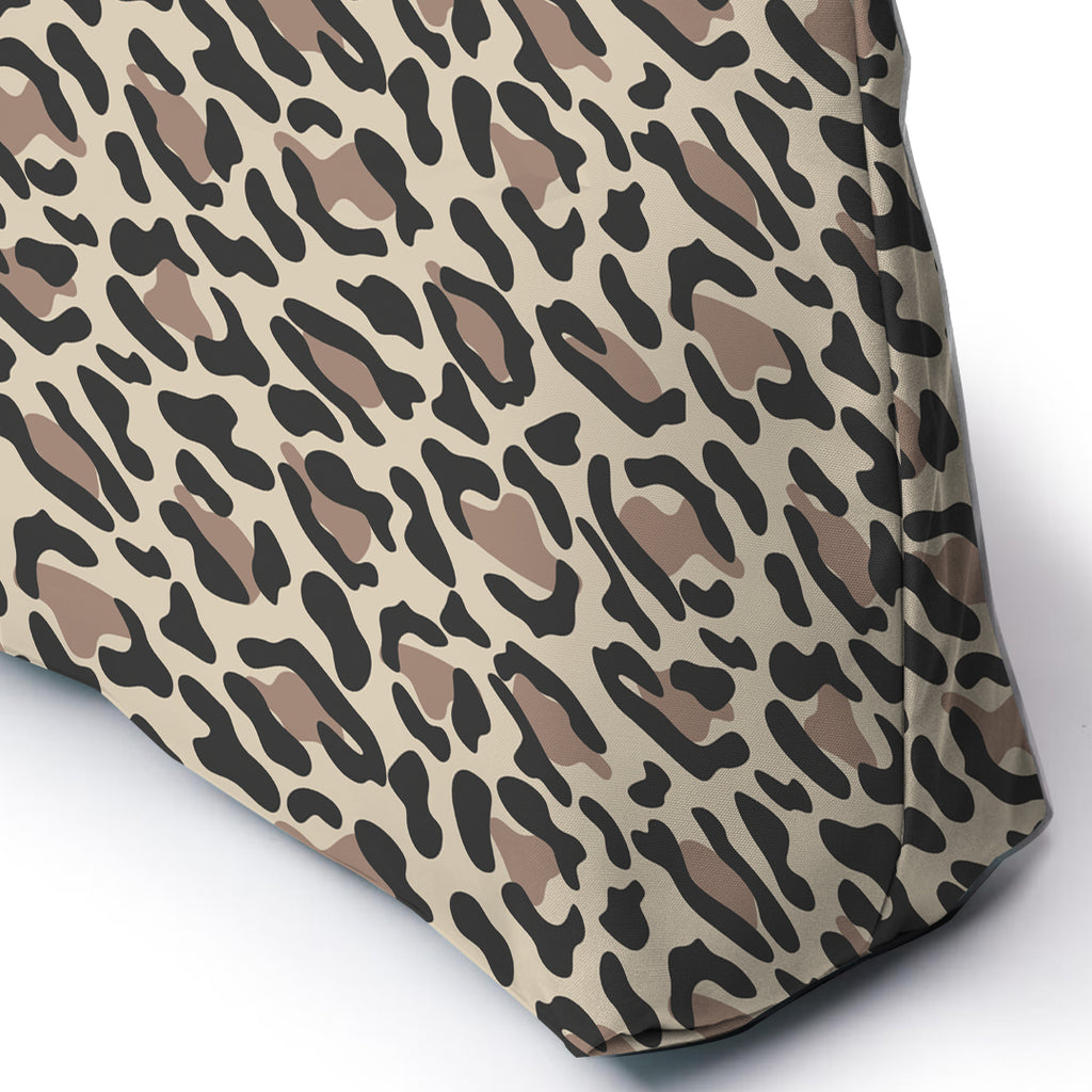 Personalised Leopard Print Beach Bag