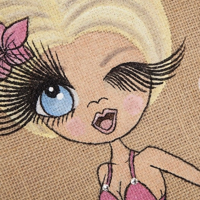 ClaireaBella Personalised Fighter Large Jute Bag - Image 3